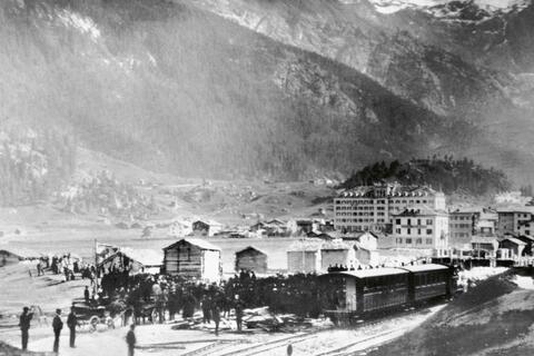 1891: Einweihung Bahnlinie Visp-Zermatt