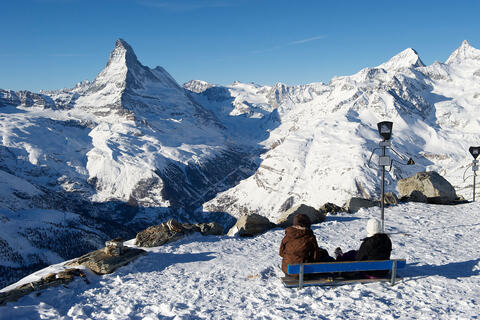 My very own bench for relaxation in Zermatt – Matterhorn 
