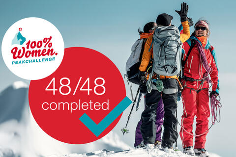 Ascension réussie des 48 sommets de 4’000 mètres de Suisse par des cordées exclusivement féminines