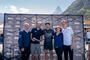 La course d’une journée la plus difficile de Suisse continue: Zermatt Tourisme et «Chasing Cancellara» ont prolongé le contrat pour trois ans (de gauche à droite: Daniel Luggen, Christian Ziörjen, Fabian Cancellara, Janine Imesch, Raphael Meyer)