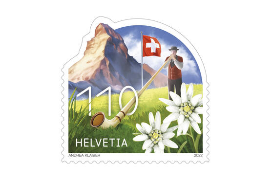 Typisch Schweiz»: die neue Briefmarke der Post