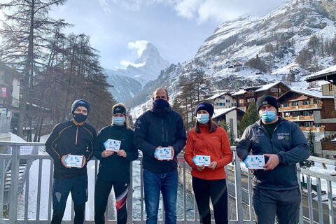 Lancement de la première course Winter Run de Zermatt