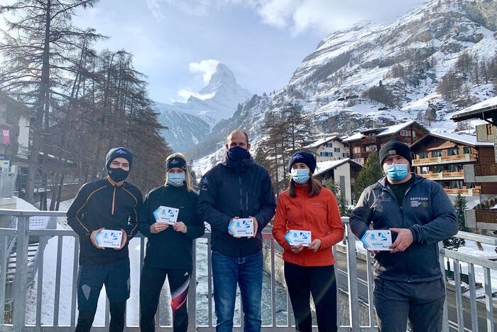 Lancement de la course Winter Run de Zermatt