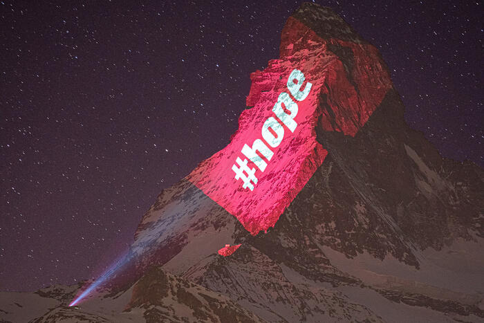 Matterhornbeleuchtung #hope für Milestone 2020 nominiert
